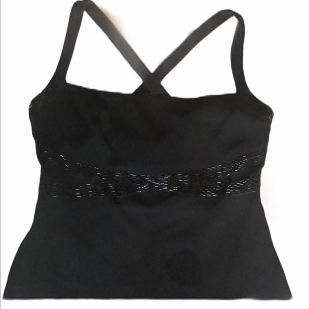 Jones NY formal gown w/ beaded bodice & straps